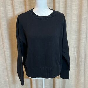 Land’s End Classic Black Crewneck Women's Sweater